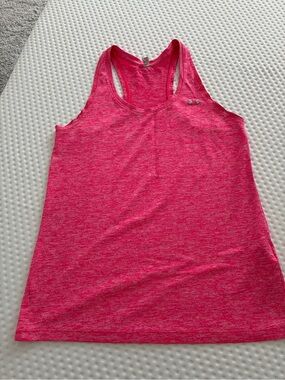 Under Armour Women’s Pink Heather Racerback Tank Size Small